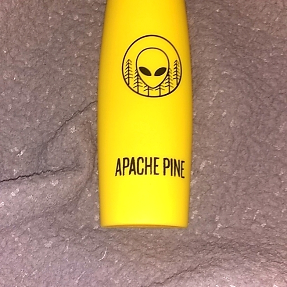 A silicone water bottle